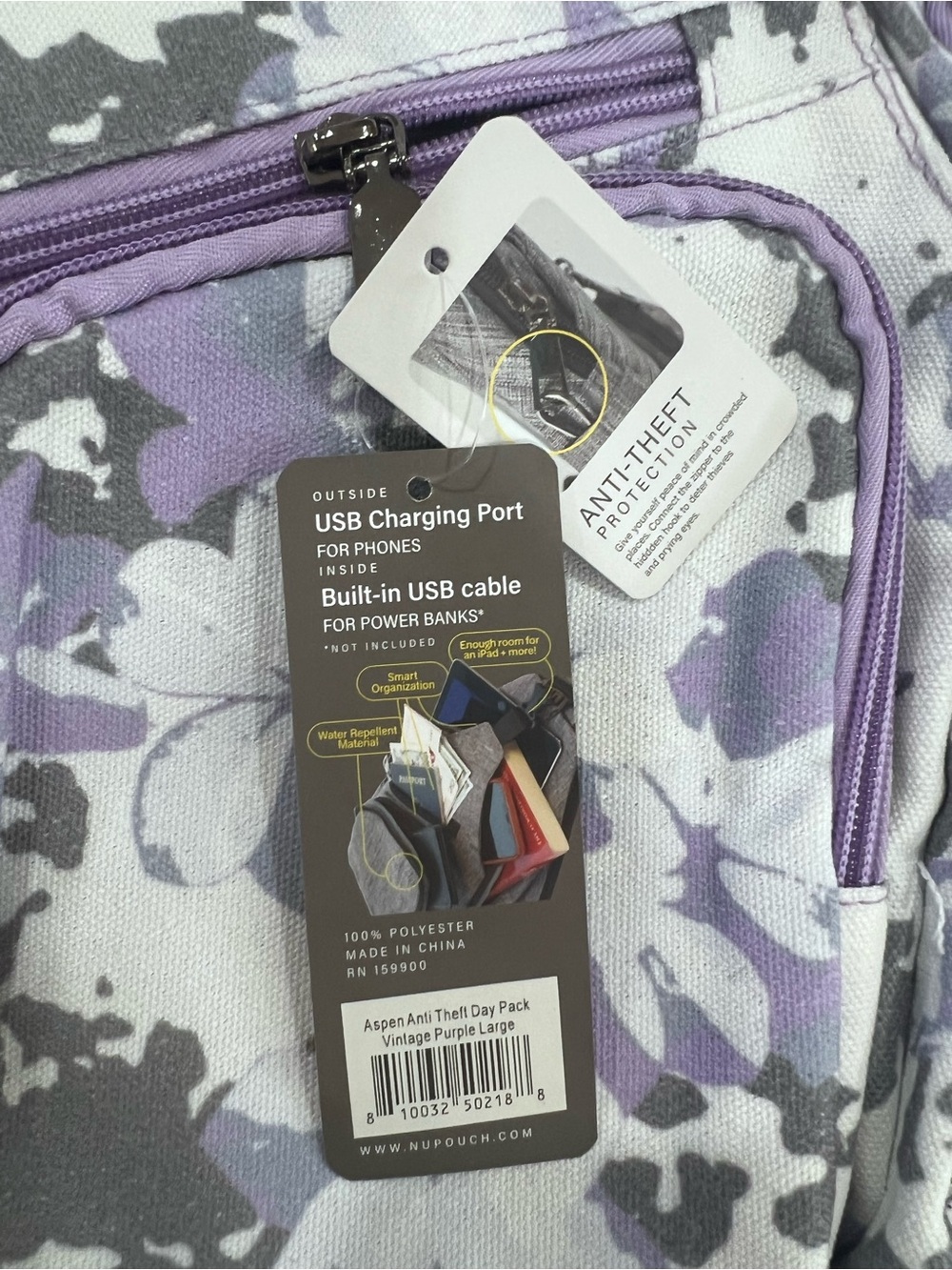 Sling Bag in Purple Camo - Picture 3 of 4